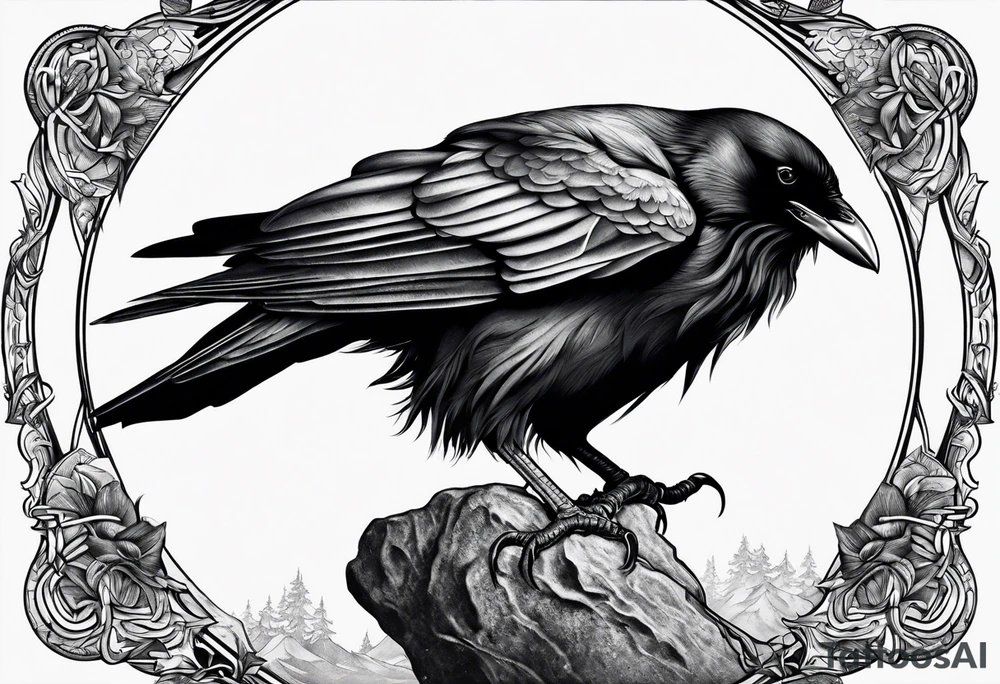 Crow tattoo idea