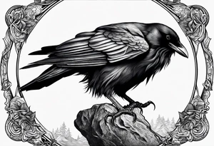 Crow tattoo idea