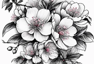 Japanese cherry blossoms forearm tattoo tattoo idea