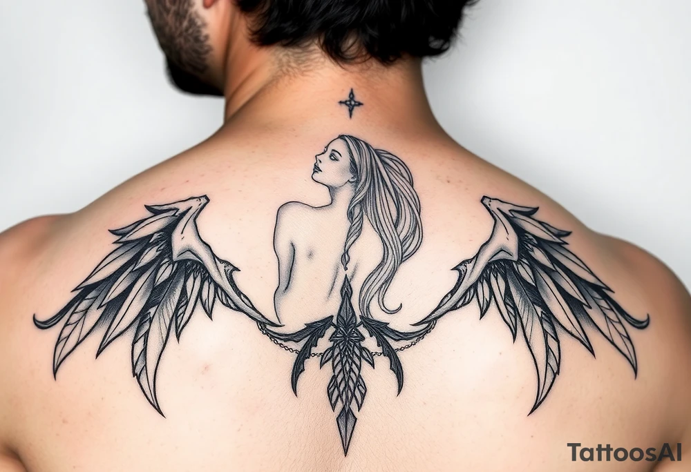 Freya norse goddess beautiful tattoo idea