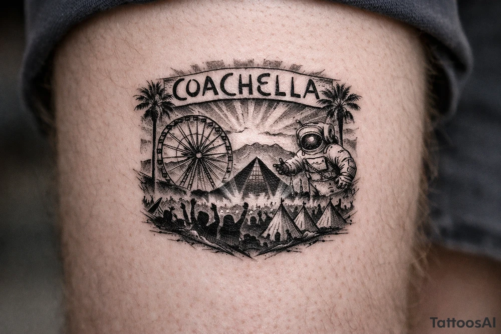 Coachella music festival tattoo idea