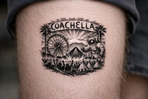 Coachella music festival tattoo idea