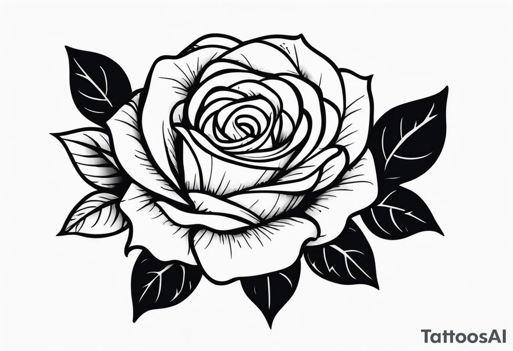 Rose  with Chelsea name tattoo idea