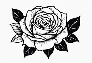 Rose  with Chelsea name tattoo idea