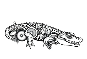 gator an oranges tattoo idea