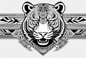 jaguar aztec tattoo idea