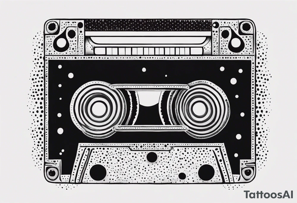 cassette 80s cartoon tattoo idea