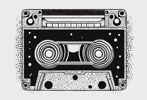 cassette 80s cartoon tattoo idea