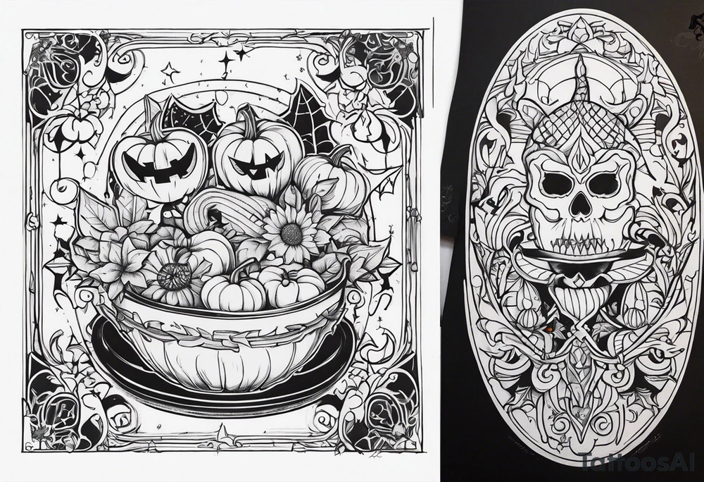 trick & treat tattoo idea
