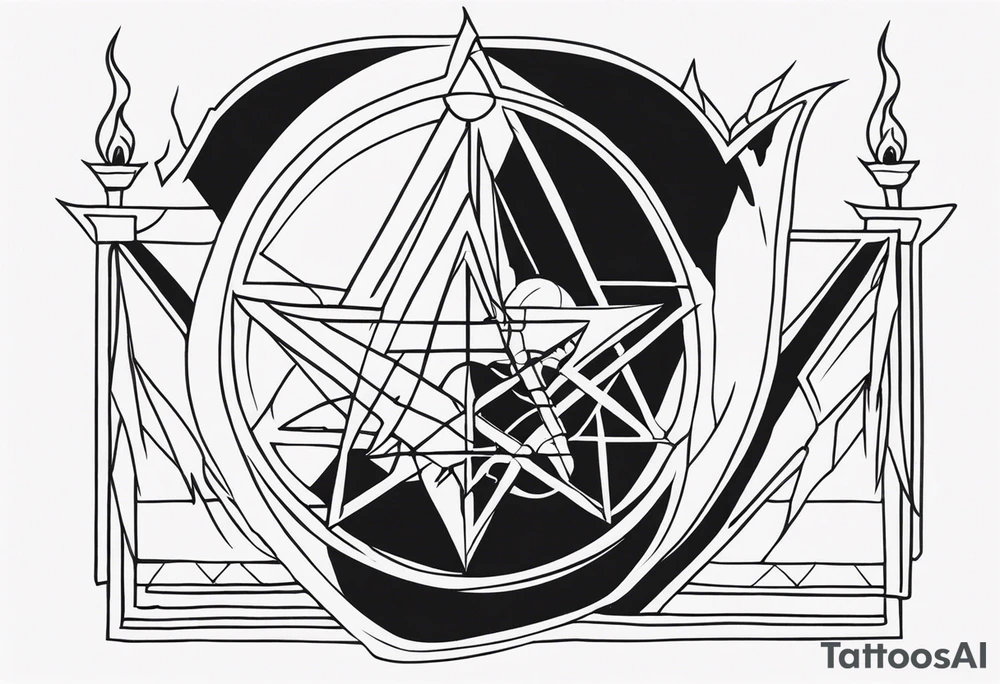 Satanic tattoo idea