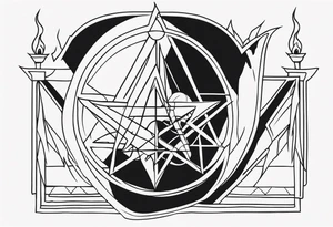 Satanic tattoo idea