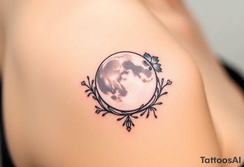 The moon tattoo idea