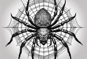 Spider, top view, eye for spider tattoo idea