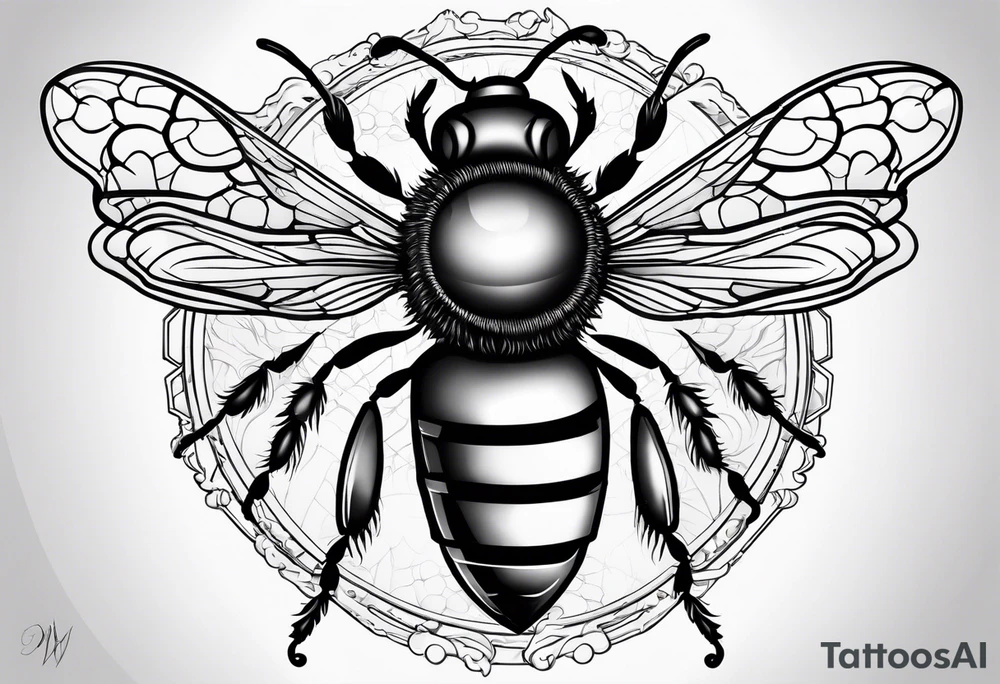 tattoo of mother bee tattoo idea