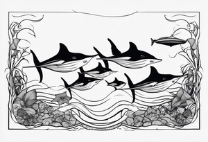 stingrays in the ocean tattoo idea