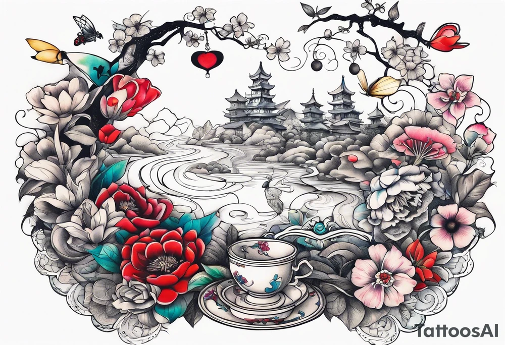 Alice in wonderland tattoo idea