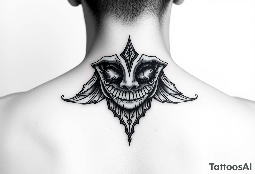 Feminine Christian jaw and throat tattoo tattoo idea