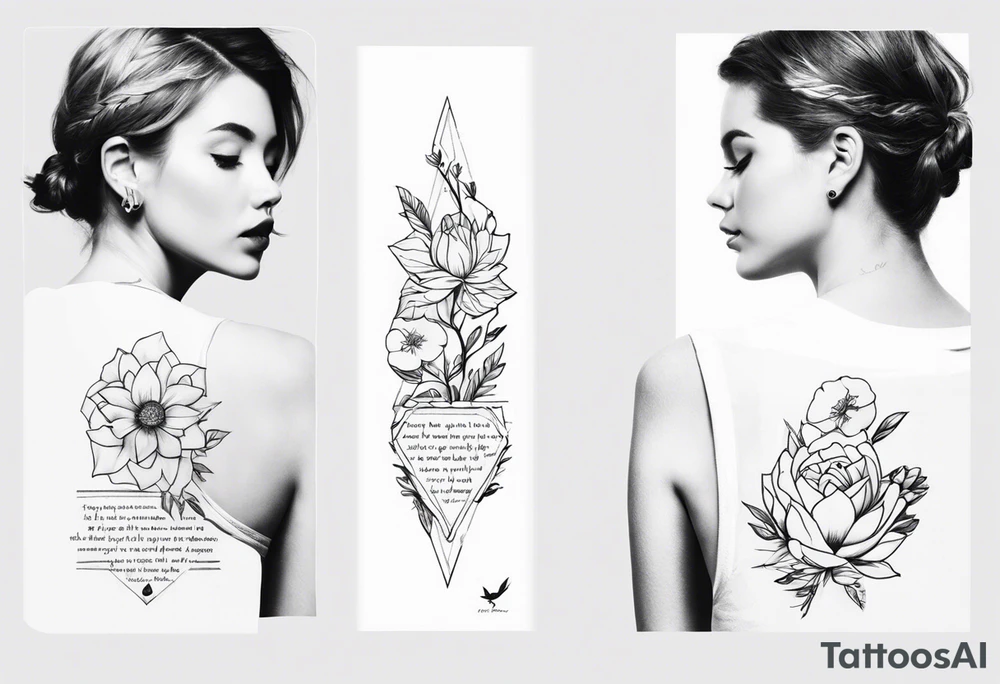 plaster with a meaningful quote tattoo idea