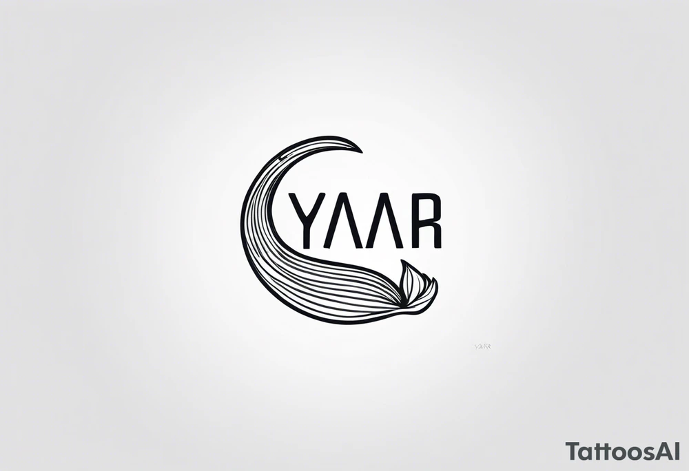 a logo for a bikini brand called Yaraí. Simple logo and unique symbolizing the meaning "lively waters" simpler than that . something that can be drawn but is unique tattoo idea