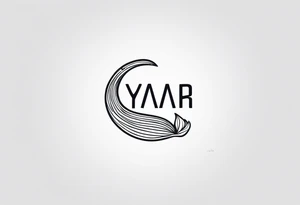 a logo for a bikini brand called Yaraí. Simple logo and unique symbolizing the meaning "lively waters" simpler than that . something that can be drawn but is unique tattoo idea
