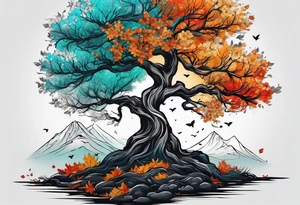 If you feel like you are losing everything, remember tress lose their leaves every year, yet they still stand tall and wait for better days to come. tattoo idea