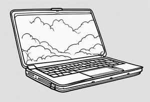 Suicidal laptop tattoo idea
