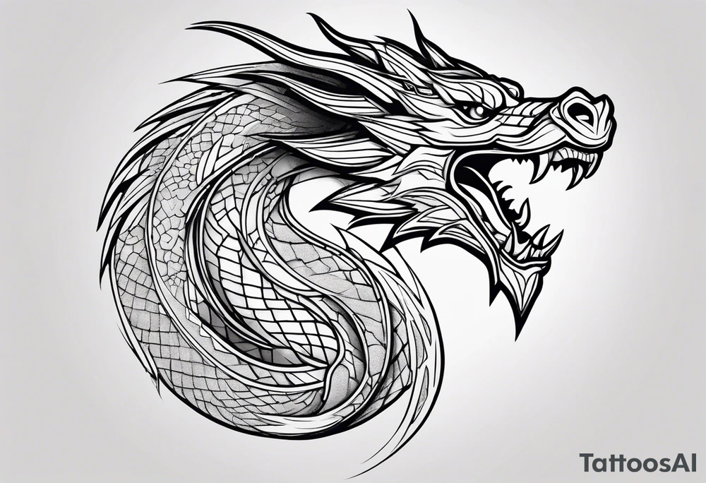 Dragon tattoo idea
