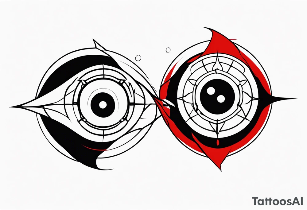 Sharingan eyes tattoo idea