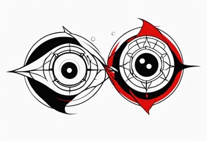 Sharingan eyes tattoo idea