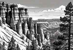 Bryce canyon national park, forearm tattoo idea