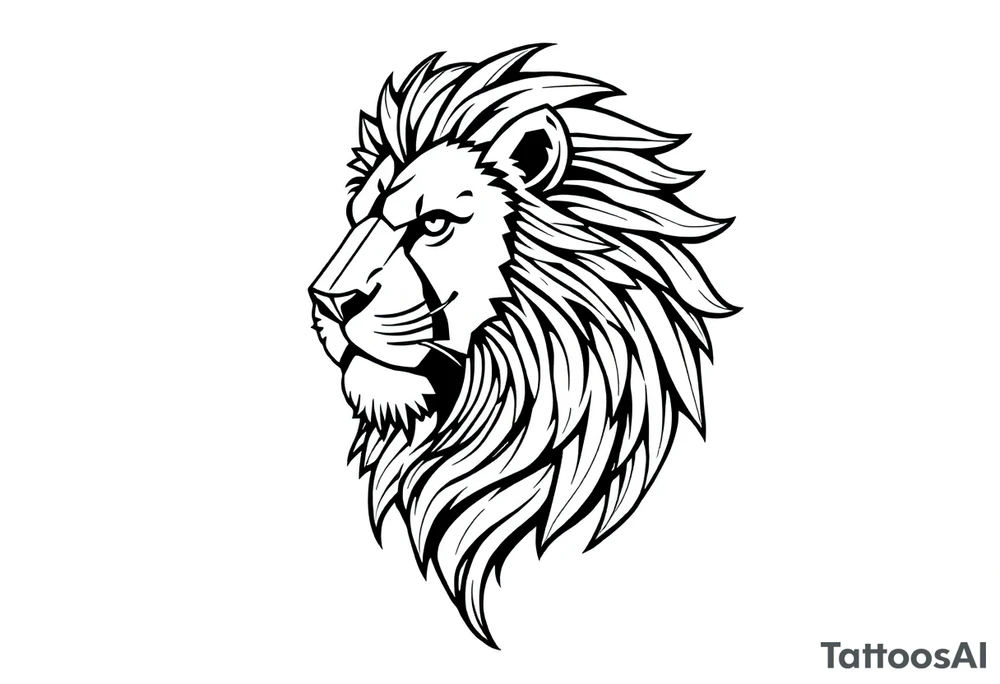 Irish with lion tattoo idea
