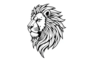 Irish with lion tattoo idea