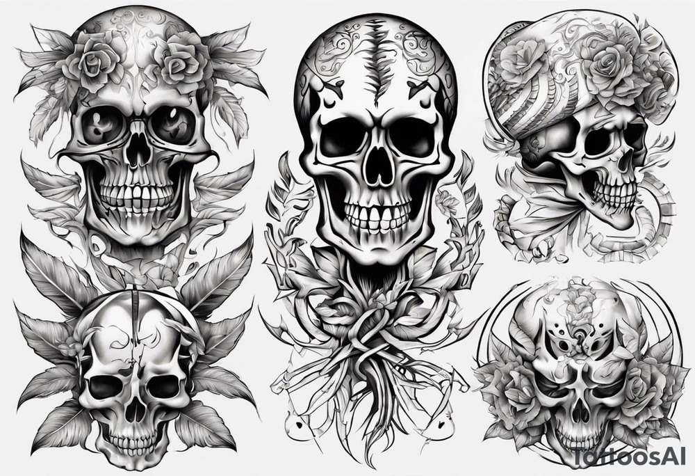 dorado skeleton tattoo idea