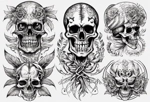 dorado skeleton tattoo idea