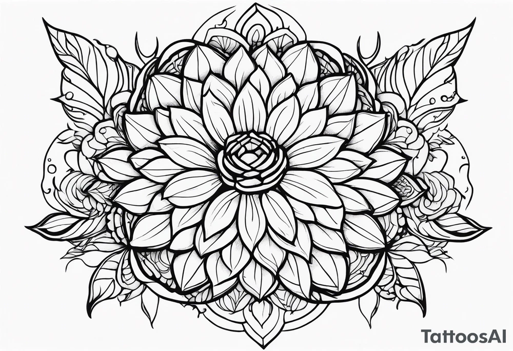 ramo de flor tattoo idea