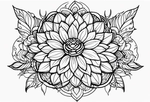 ramo de flor tattoo idea