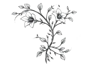 lillie’s and vines that can wrap around tattoo idea
