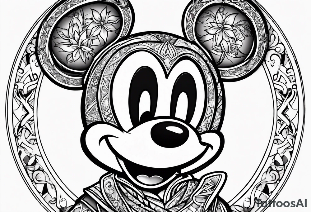 mickey mouse as assassins creed tattoo idea