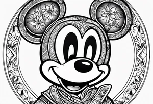 mickey mouse as assassins creed tattoo idea