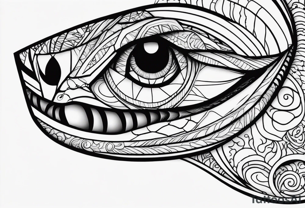 Copperhead eyes tattoo idea