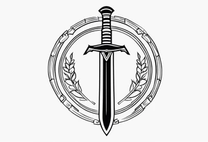 Ancient spartan sword symbol tattoo tattoo idea