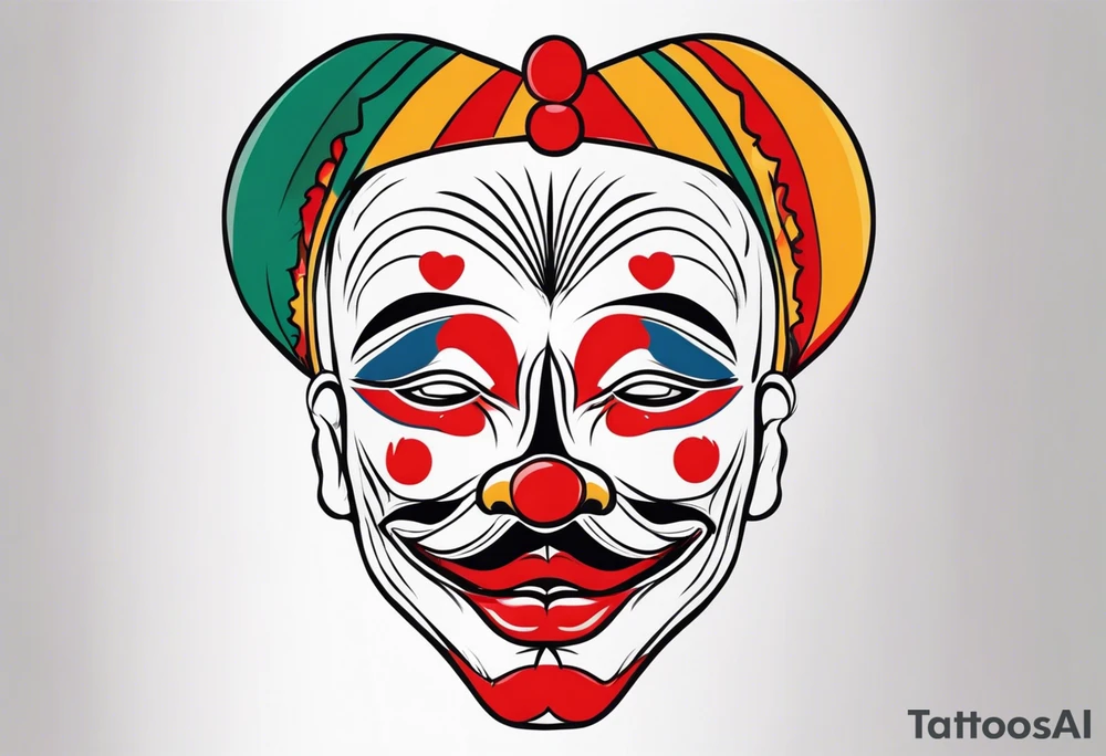 El triste payaso, Mexican style tattoo idea