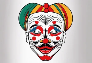 El triste payaso, Mexican style tattoo idea