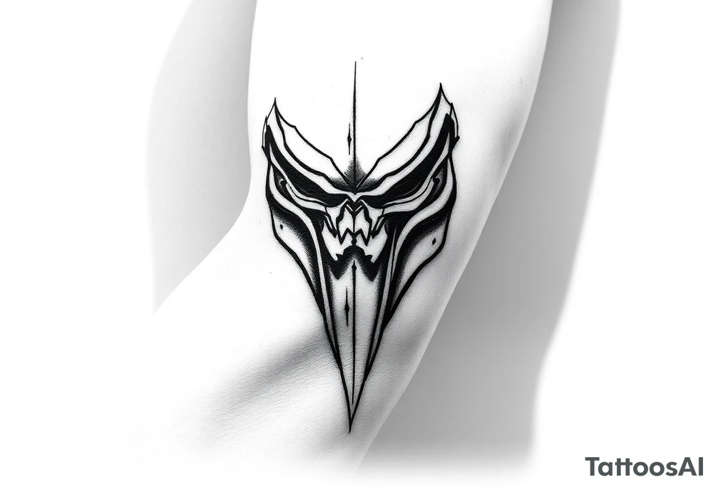 Predator mark simple tattoo idea