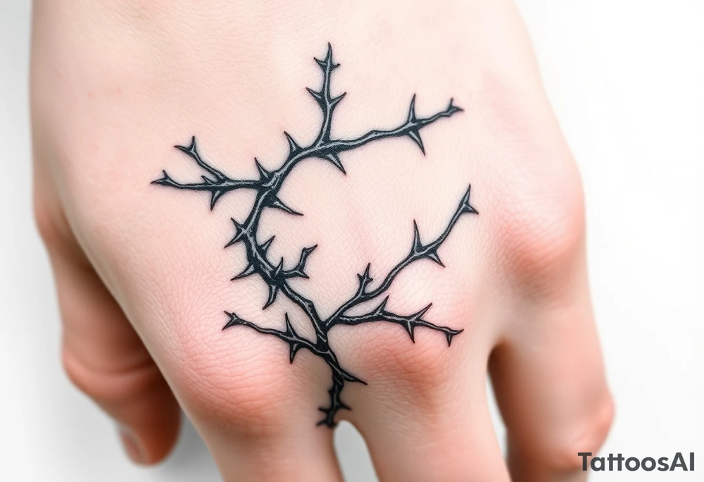Vines with thorns tattoo idea