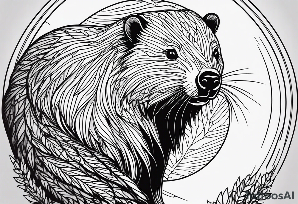 mountain beaver tattoo idea