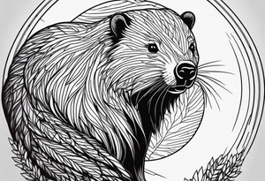 mountain beaver tattoo idea