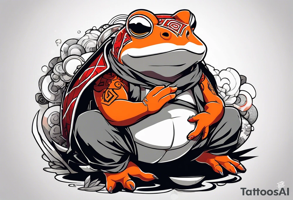 Jiraiya Naruto Gamakichi toad tattoo idea