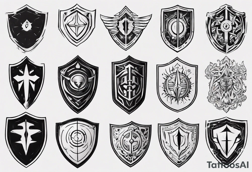 Shield tattoo idea