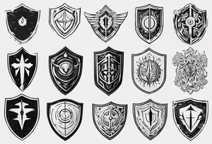Shield tattoo idea